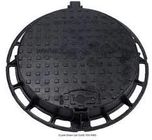 黒い円形の鋳鉄のマンホールの蓋D400 B125の砂型で作る投資